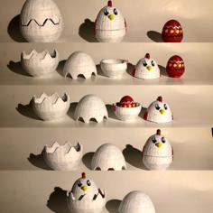 Matryoshka Chicken/egg 3D Printer Model