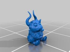 Chibi Krampus Ornament 3D Printer Model