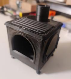 Miniature Wood Stove 3D Printer Model