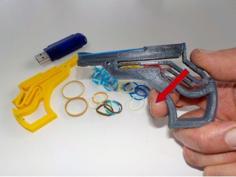 Small Rubber Band Gun 3D Printer Model