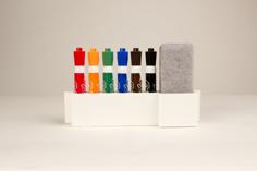 Parametric Dry Erase Marker Holder 3D Printer Model