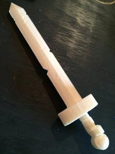 Fin’s Golden Sword Of Battle From Adventure Time 3D Printer Model