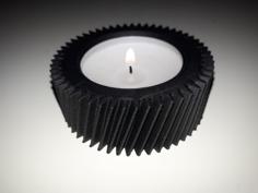 Candle Holder Gear 1 3D Printer Model