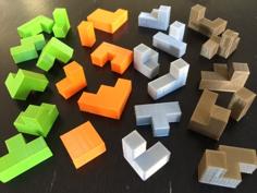 Cube Puzzle Quartet 3D Printer Model