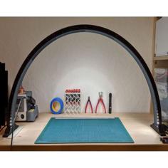 Arc Lamp For LED Stripes, Customizable 3D Printer Model