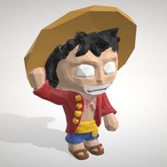 MONKEY D LUFFY LowpolyPOP – By Objoy Creation 3D Printer Model