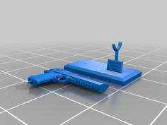 Desert Eagle Cs Go (key Chain – Weapon With Base) 3D Printer Model