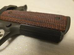 Checkered Frontstrap For 1911 3D Printer Model