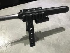 Triple Weaver Rail With Silencer Dummy 3D Printer Model