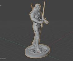 Geralt Of Rivia – The Witcher 3D Printer Model