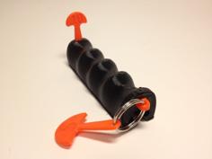 Flexible Plastic Bag Handle With “coins” 3D Printer Model