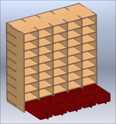 Small Parts Cabinet 3D Printer Model