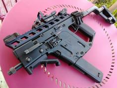 Airsoft Kriss Vector Full Length Rail Riser – 30mm 3D Printer Model