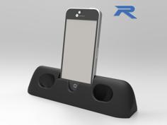 IPhone 5 Amplifier Dock 3D Printer Model