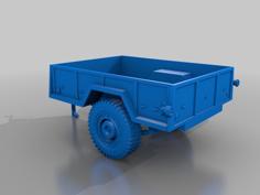 American Army Trailer 3D Printer Model