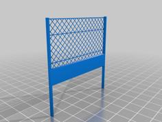 Fence For 28/32mm Figurines. 1/64 3D Printer Model