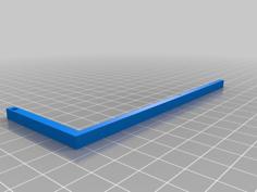 Garden Rail 16mm Fence Post 32mm Track 3D Printer Model