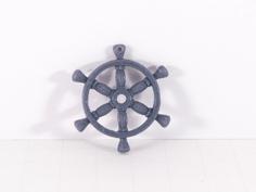 Ship Wheel Pendant 3D Printer Model