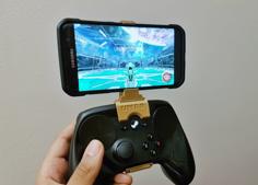 Steam Controller Adjustable Phone Holder Mount 3D Printer Model