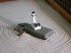 LightHouse For Mini Zen Garden 3D Printer Model