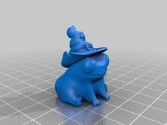 Fred The Frog Butt Thicc Wizard 3D Printer Model