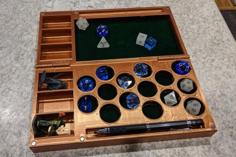 RPG Dice And Miniature Case With Rolling Tray 3D Printer Model