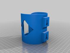 Wall Mounted Bottle, Can And Mug Holder 3D Printer Model