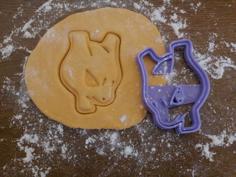 Cookie Cutter MewTwo (Pokémon) 3D Printer Model