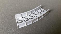 Girder Bridge Curved Gebogen N-Scale 3D Printer Model