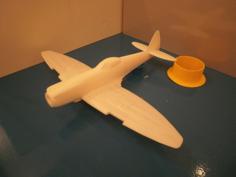 Clipped Wing Spitfire MK XVI With Bubble Canope 3D Printer Model