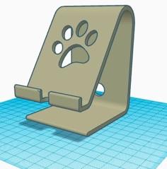 MStand Inspired Phone Stand – Animal Paw Version 3D Printer Model