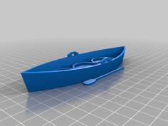 28mm Rowboat Canoe 3D Printer Model