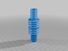 Male To Male Adapter For Hose Repair 3D Printer Model