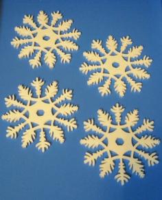 Snowflake Decoration Or Drinks Coaster 3D Printer Model