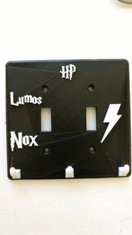 Harry Potter Double Light Switch Cover 3D Printer Model