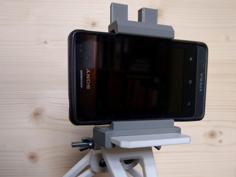 Mobile Phone Holder For The Compact Camera Tripod 3D Printer Model