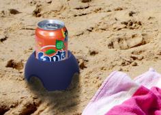 Sand Coaster — Keep Your Soda Pop Can Clean And Free From Sand! 3D Printer Model