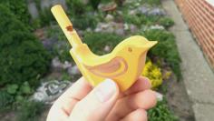 Chirping Bird Whistle With Decor 3D Printer Model