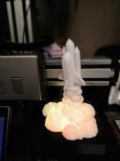 Low Poly Space Shuttle Nightlight 3D Printer Model