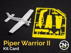 Piper Warrior II Kit Card 3D Printer Model