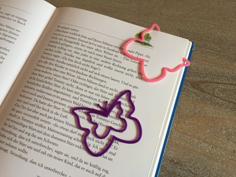 Butterfly Bookmark 3D Printer Model