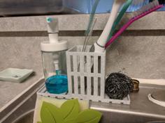 Kitchen Sink Caddy/Dish Soap Holder 3D Printer Model