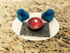 Tealight Candle Holder – Multi Color 3D Printer Model