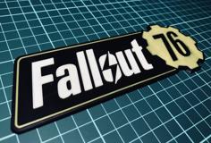 Fallout 76 Logo 3D Printer Model