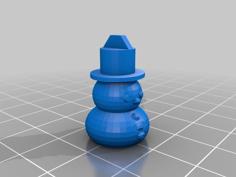 The Frostbit Brothers: Tiny Snowman Earrings 3D Printer Model