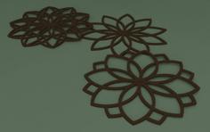 Lotus Flower Mandalas 3D Printer Model