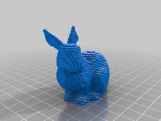 Pixel Bunny 3D Printer Model