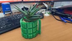 Grenade Cup Planter Pot 3D Printer Model