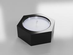 Hex Candle Cup 3D Printer Model