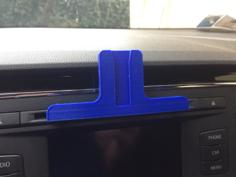 Universal CD-car Slot PHONE Holder, Mount. IPhone5, IPhone6 Etc. Quick Change! 3D Printer Model